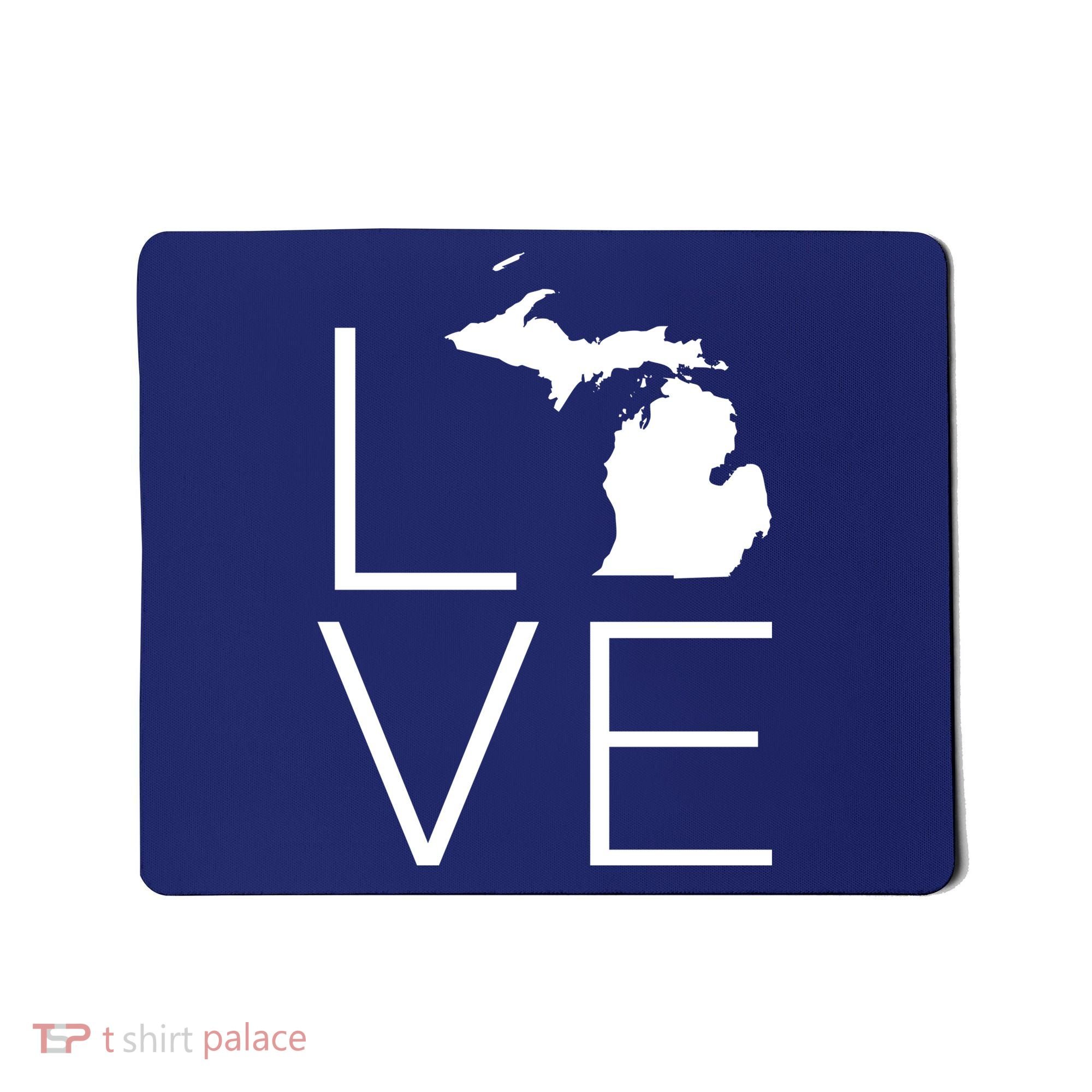Love Michigan Mousepad