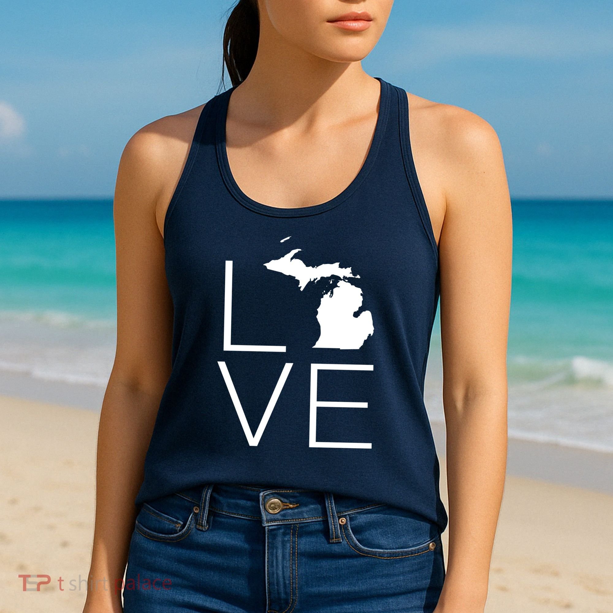 Love Michigan Women's Tank Top