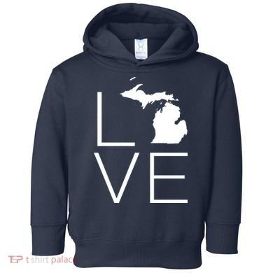Love Michigan Toddler Hoodie
