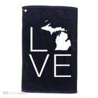 Love Michigan Golf Towel thumb 0