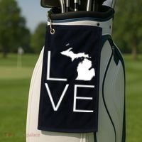 Love Michigan Golf Towel thumb 2