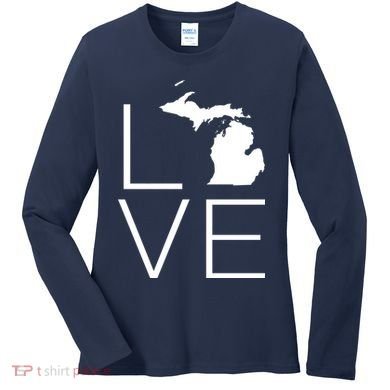 Love Michigan Women's Long Sleeve Shirt
