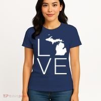Love Michigan Women's T-Shirt thumb 4