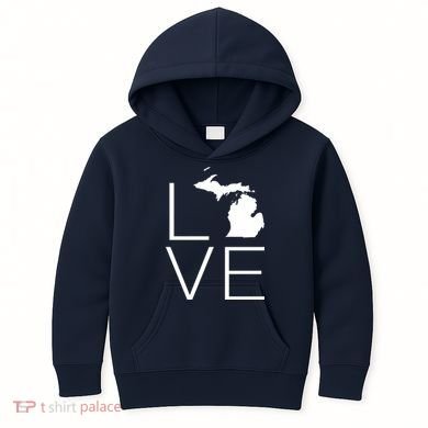 Love Michigan Kids Hoodie