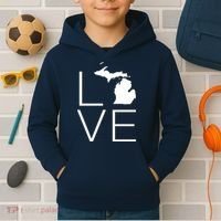Love Michigan Kids Hoodie thumb 2