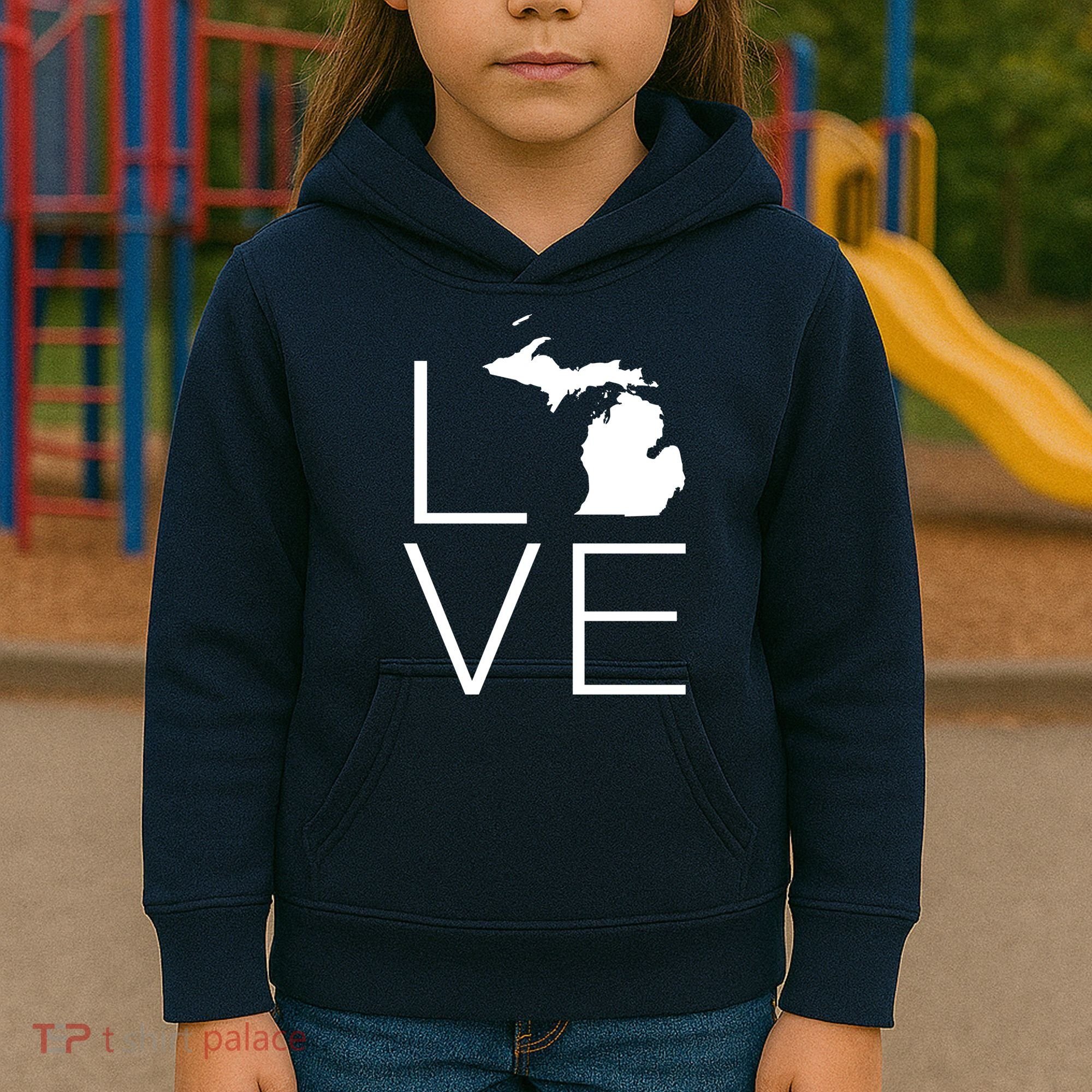 Love Michigan Kids Hoodie