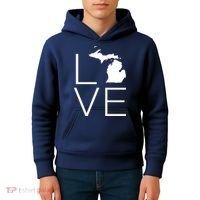 Love Michigan Kids Hoodie thumb 4