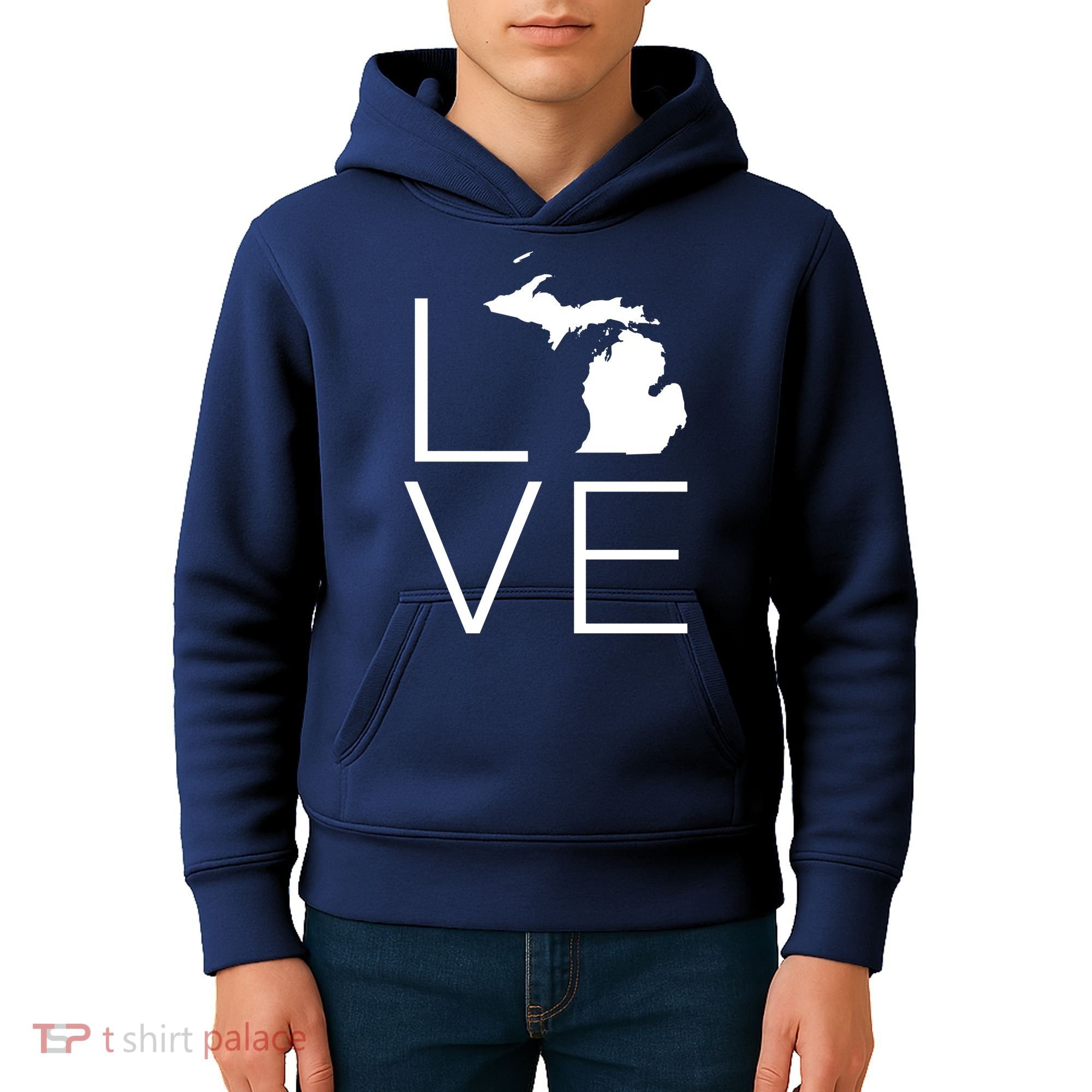 Love Michigan Kids Hoodie
