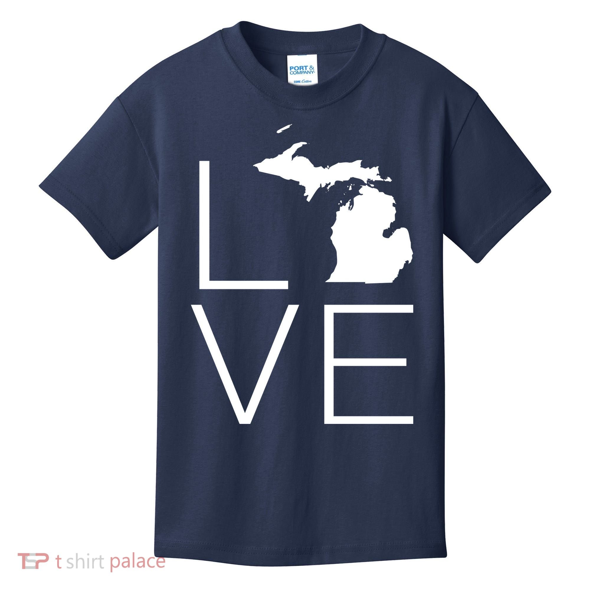 Love Michigan Kids T-Shirt
