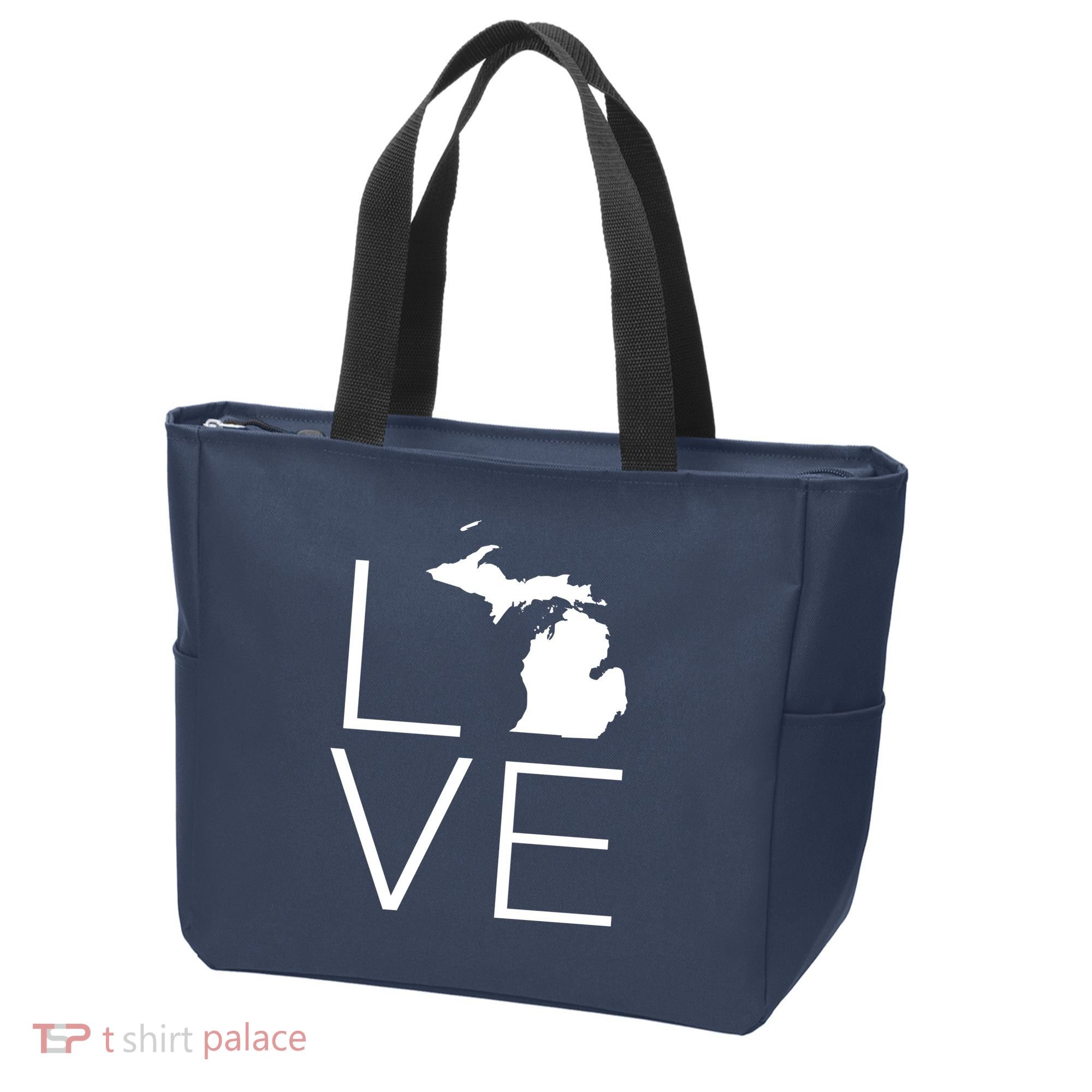Love Michigan Tote Bag