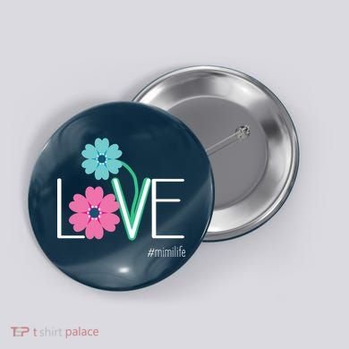Love Mimi Flower MimiLife Button