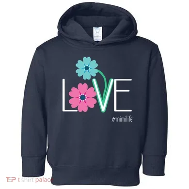 Love Mimi Flower MimiLife Toddler Hoodie