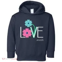Love Mimi Flower MimiLife Toddler Hoodie thumb 0