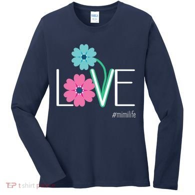Love Mimi Flower MimiLife Women's Long Sleeve Shirt