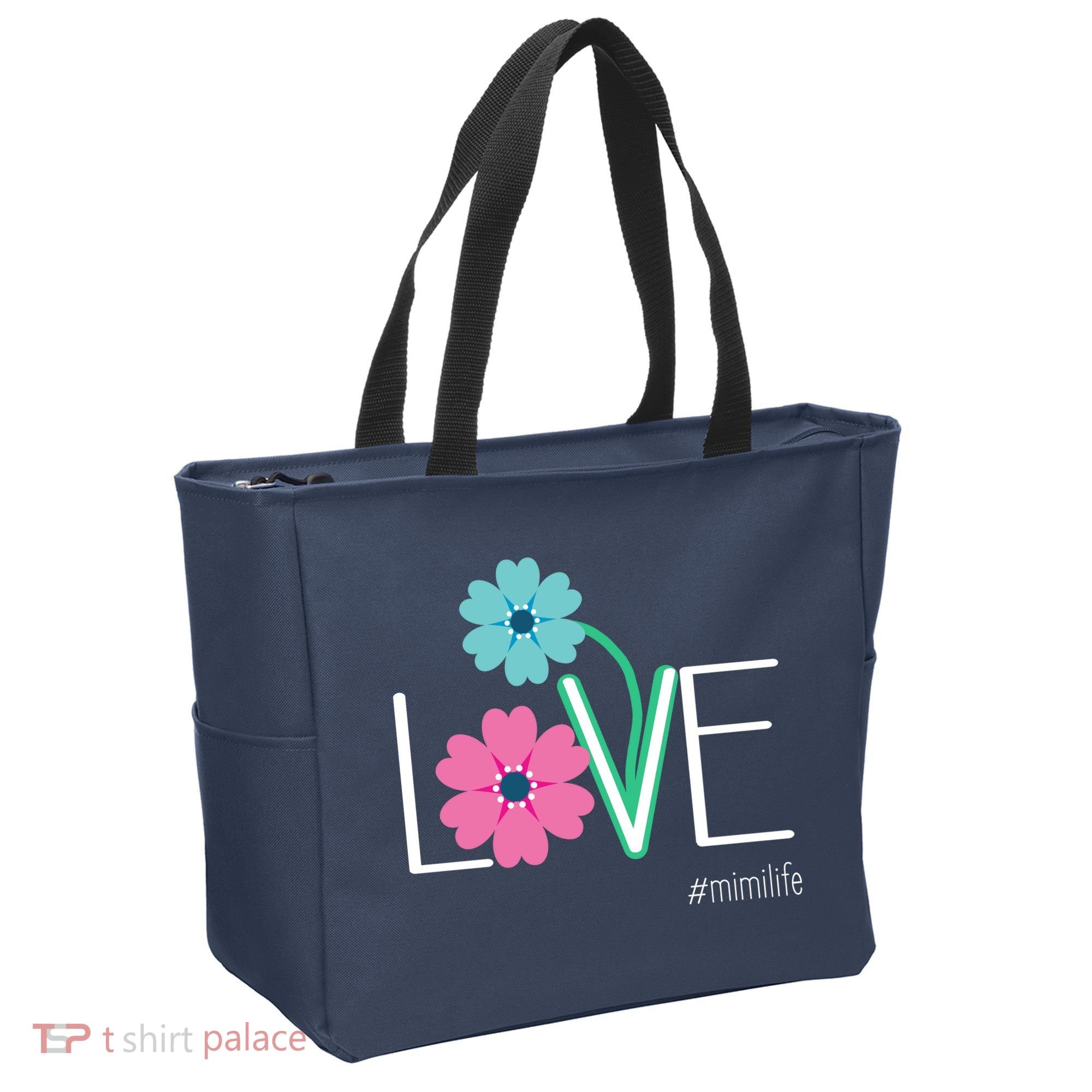 Love Mimi Flower MimiLife Tote Bag