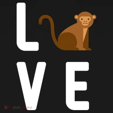 Love Monkeys V-Neck T-Shirt