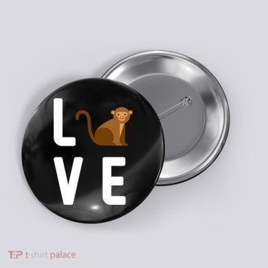 Love Monkeys Button