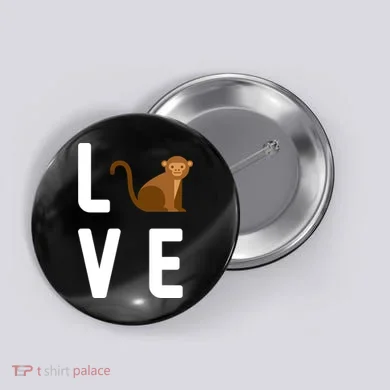 Love Monkeys Button
