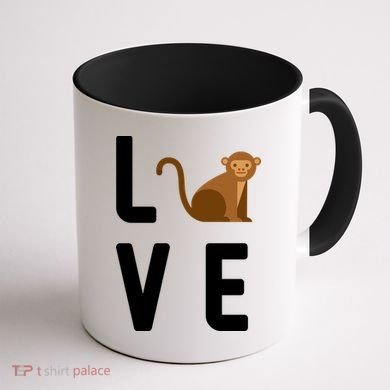 Love Monkeys Coffee Mug back