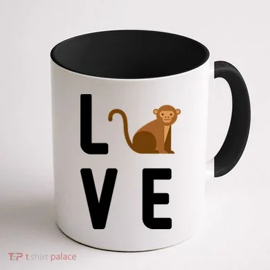Love Monkeys Coffee Mug back