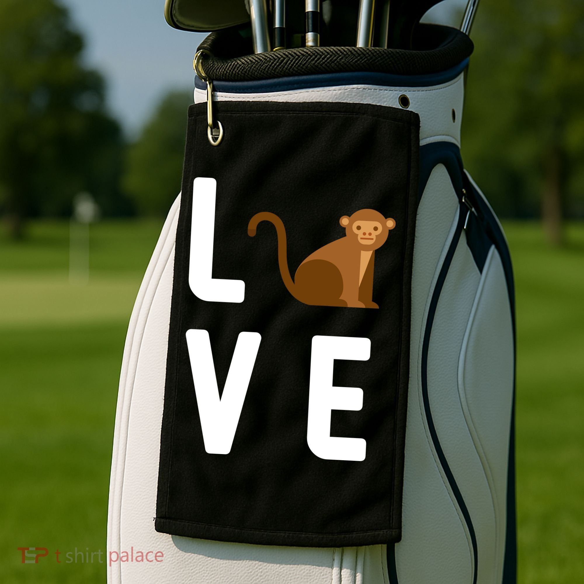 Love Monkeys Golf Towel