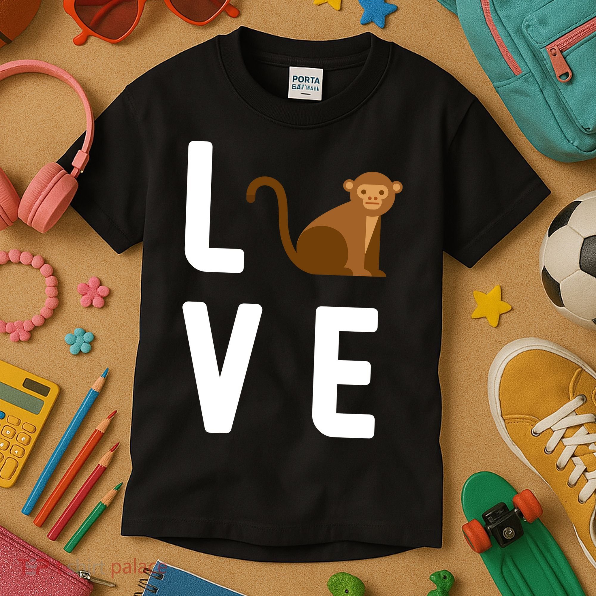 Love Monkeys Kids T-Shirt