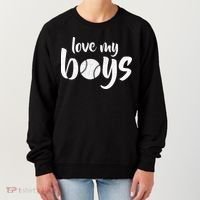 Love My Boys Baseball Mom Women's Sweatshirt thumb 0