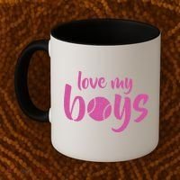 Love My Boys Baseball Mom Coffee Mug thumb 2