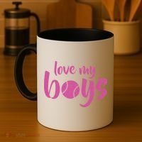 Love My Boys Baseball Mom Coffee Mug thumb 4