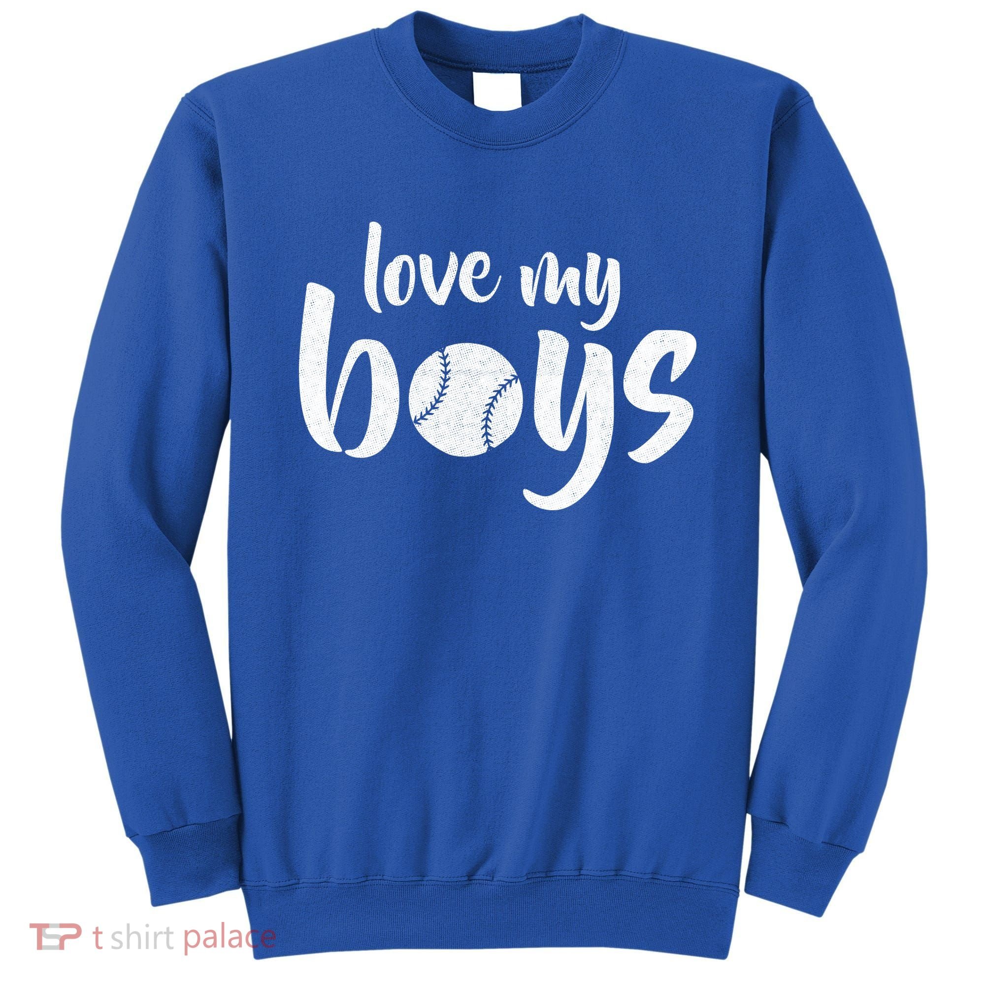 Love My Boys Baseball Mom Sweatshirt