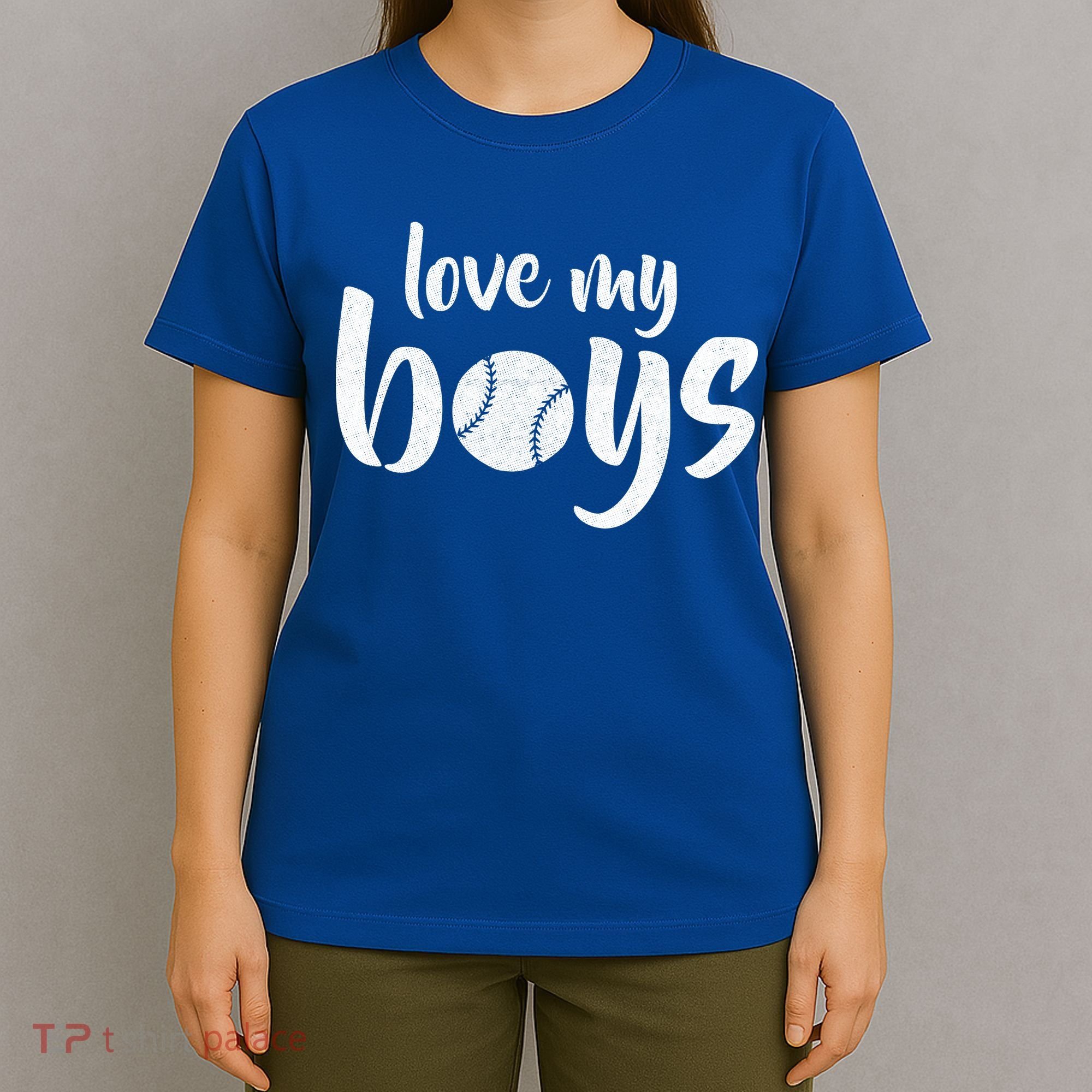 Love My Boys Baseball Mom T-Shirt