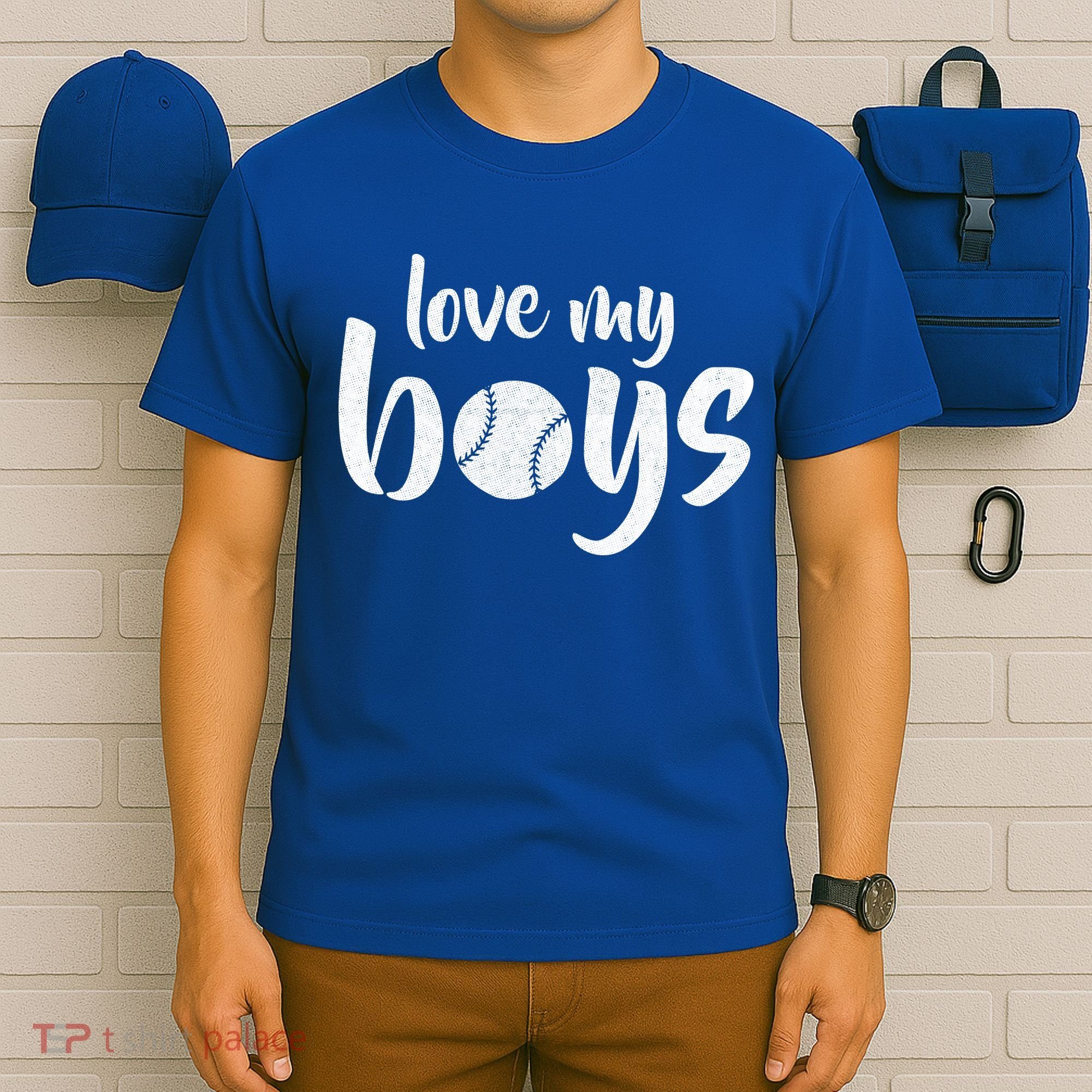 Love My Boys Baseball Mom T-Shirt