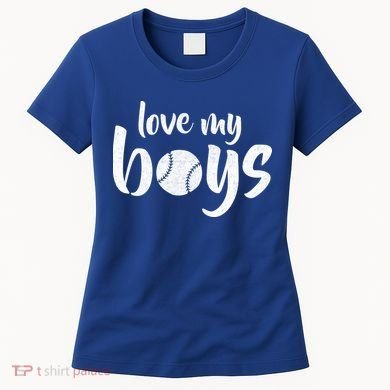 Love My Boys Baseball Mom Women's T-Shirt