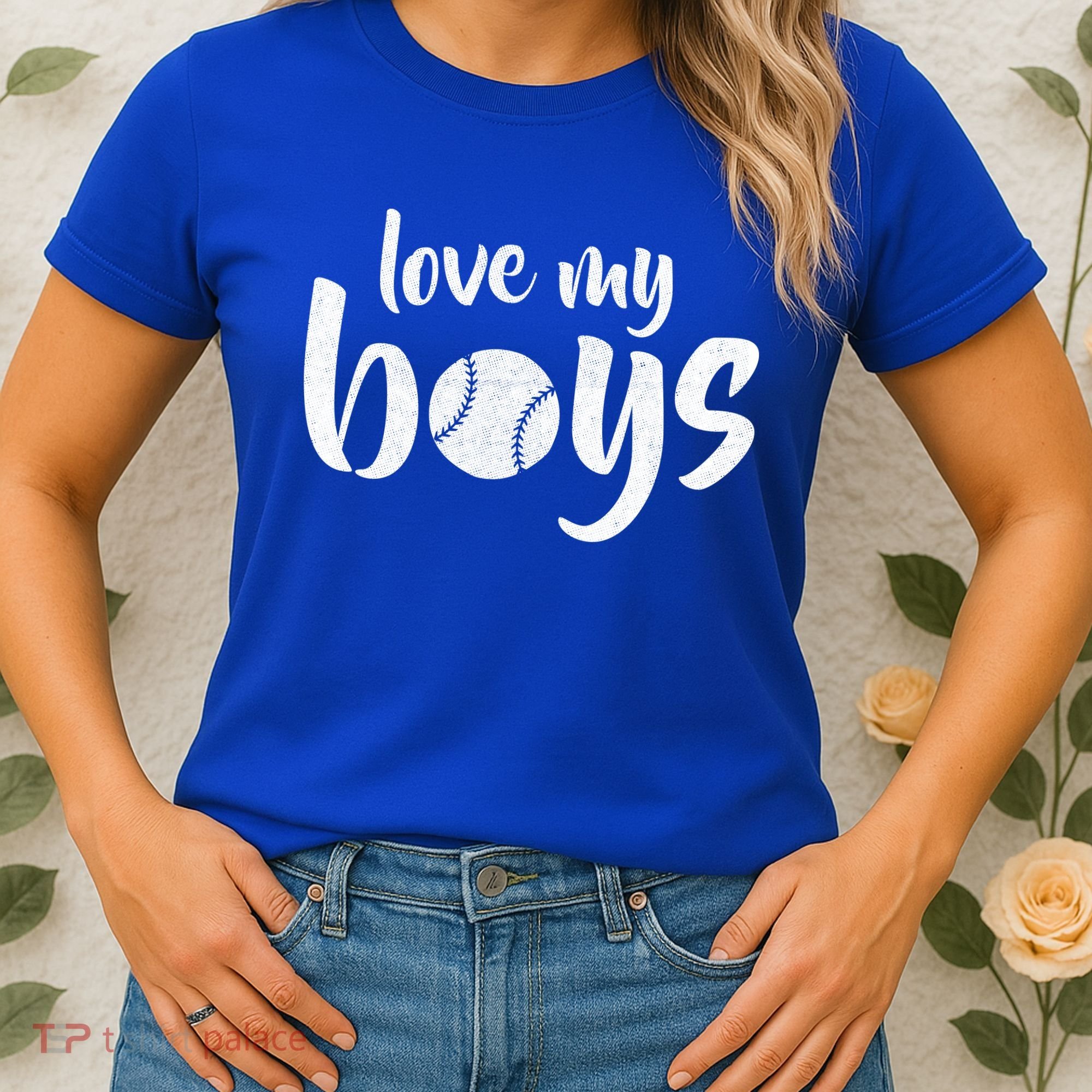 Love My Boys Baseball Mom Women's T-Shirt