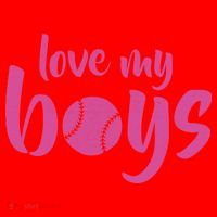Love My Boys Baseball Mom Santa Hat thumb 1