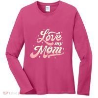 Love My Mom Women's Long Sleeve Shirt thumb 0