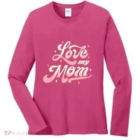 Love My Mom Women's Long Sleeve Shirt thumb 0