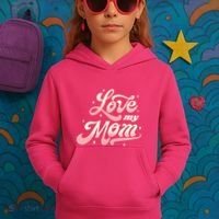 Love My Mom Kids Hoodie thumb 3