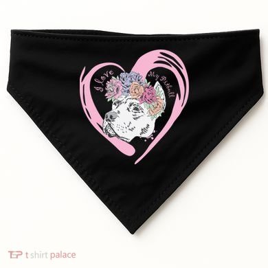 Love My Pitbull USA-Made Doggie Bandana