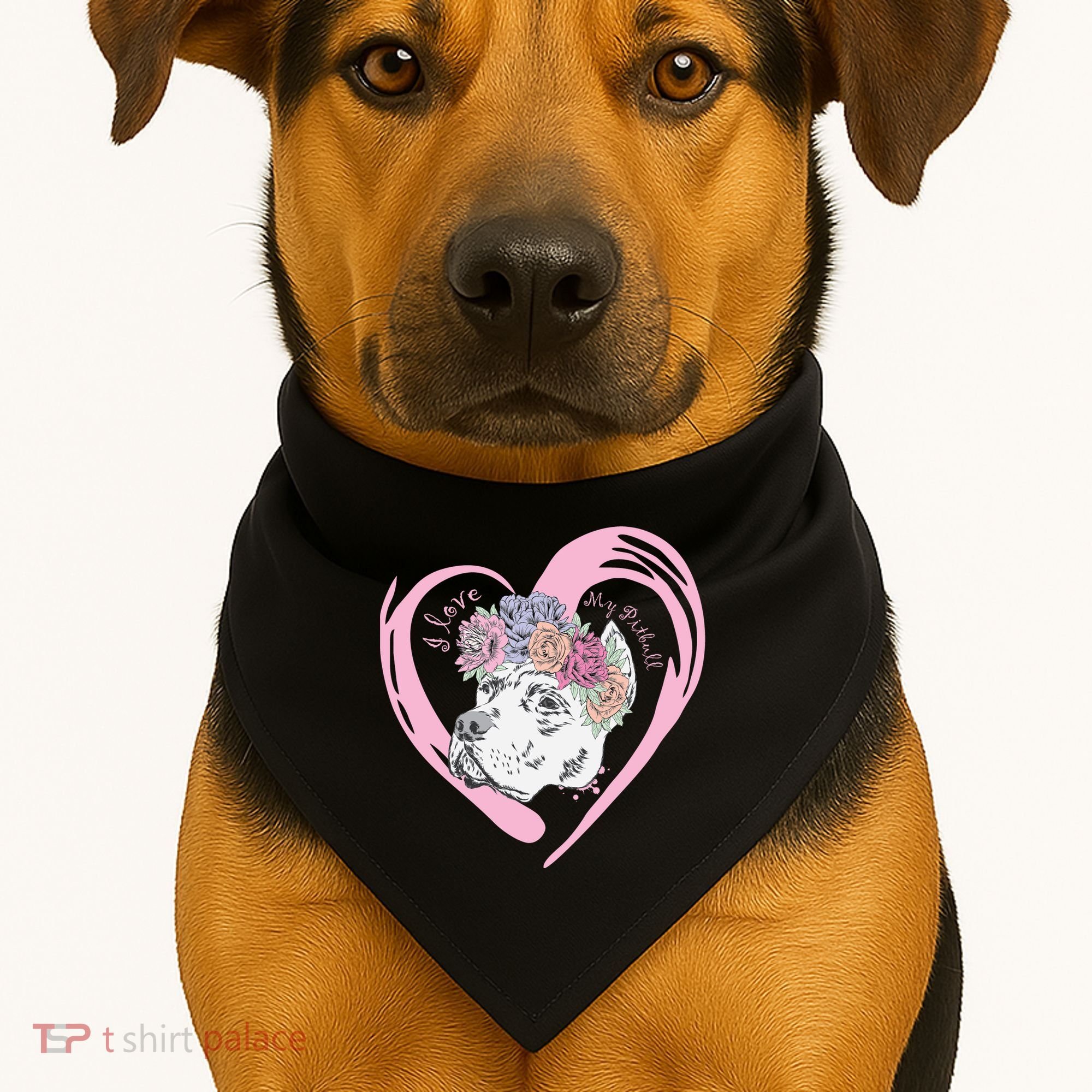 Love My Pitbull USA-Made Doggie Bandana