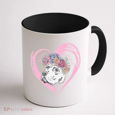 Love My Pitbull Coffee Mug back