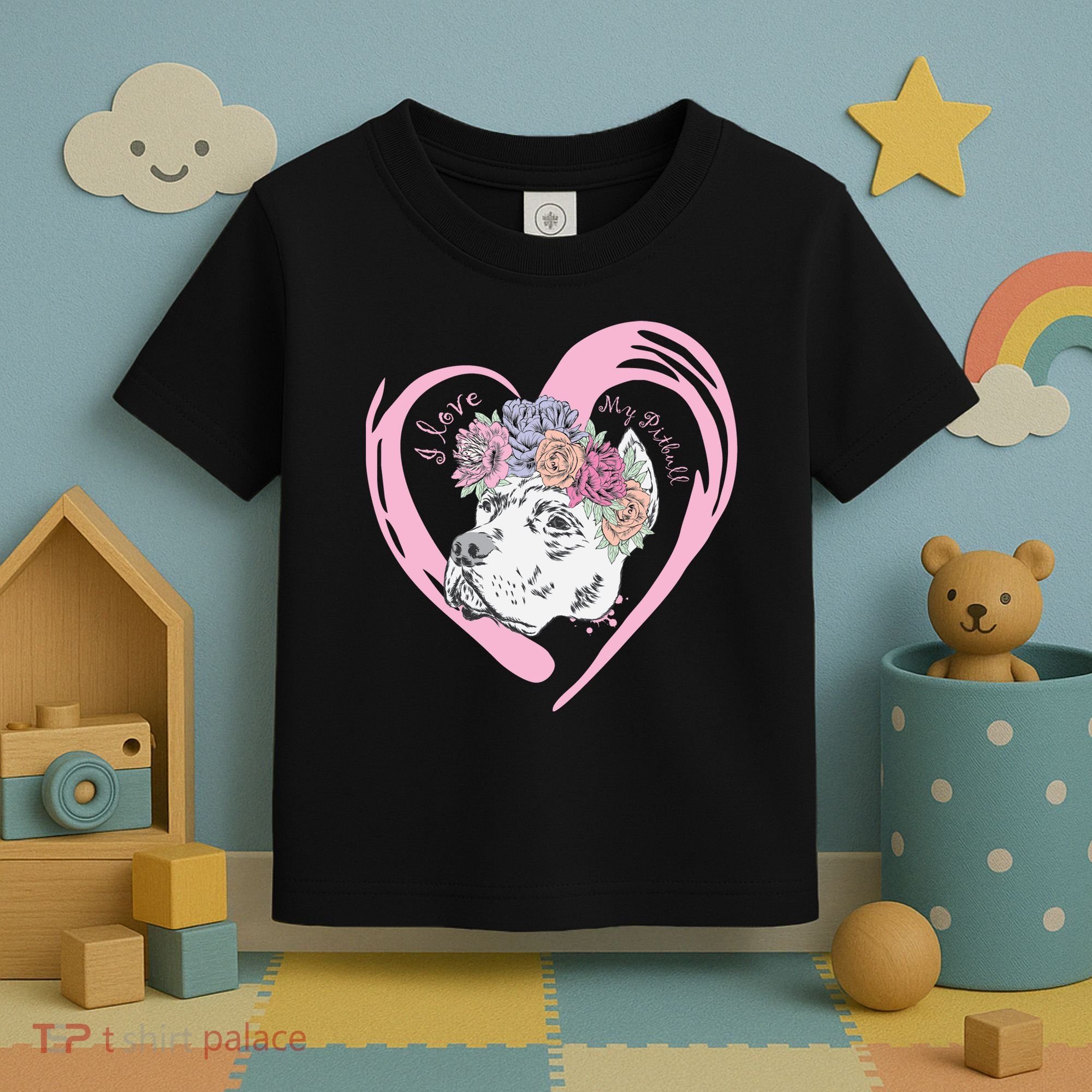 Love My Pitbull Toddler T-Shirt
