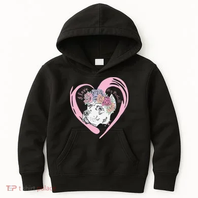 Love My Pitbull Kids Hoodie