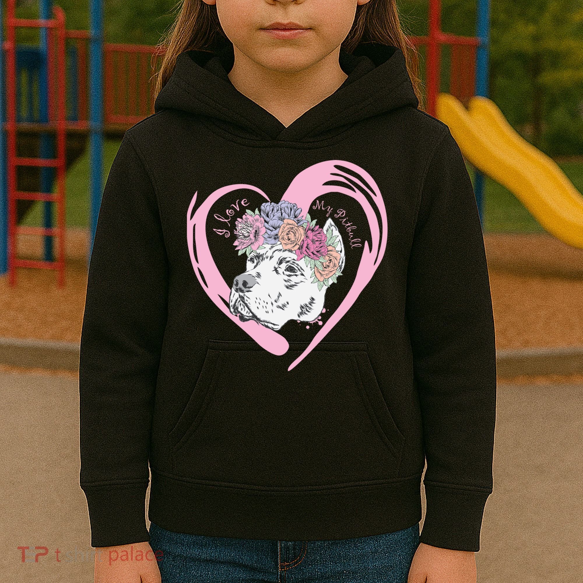 Love My Pitbull Kids Hoodie