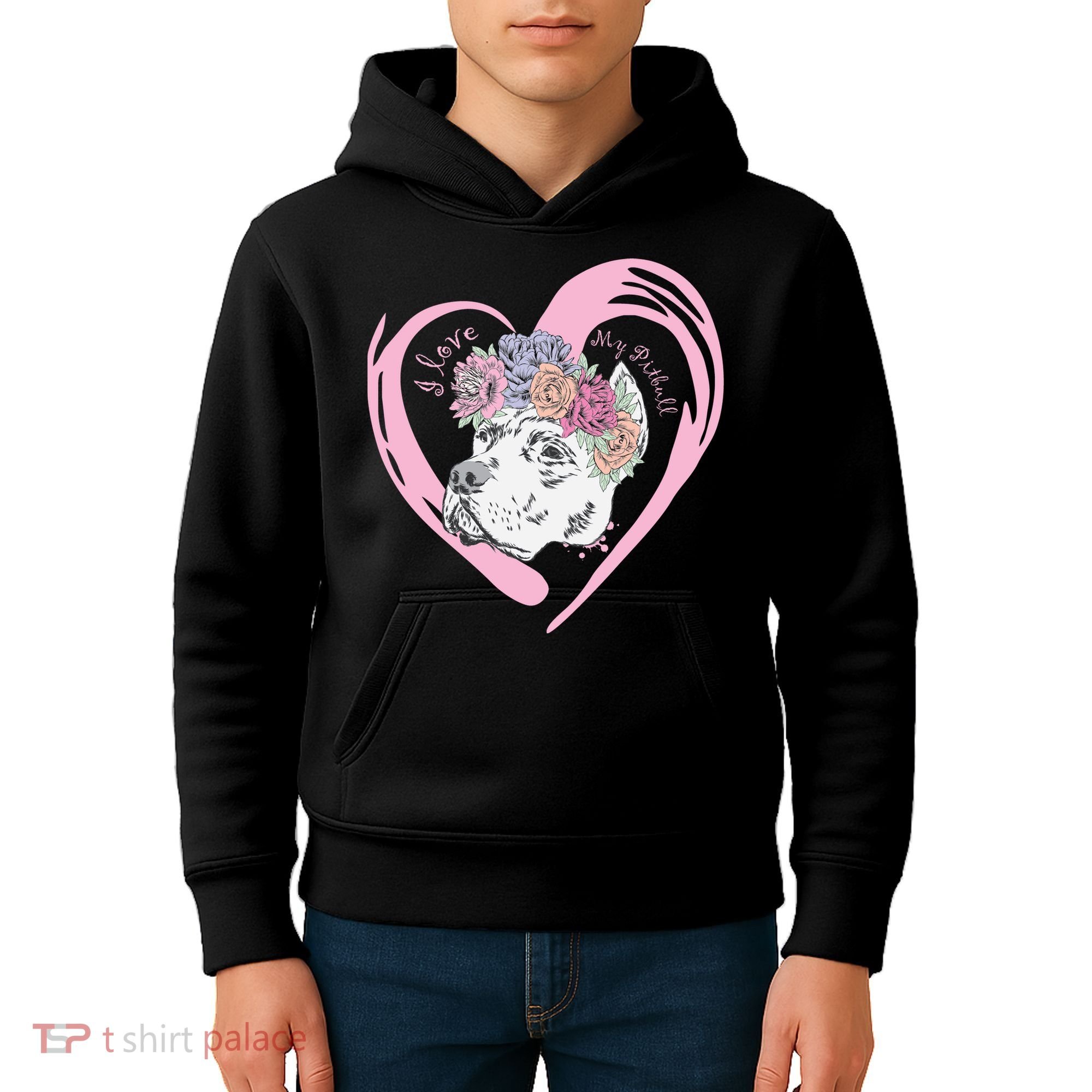 Love My Pitbull Kids Hoodie