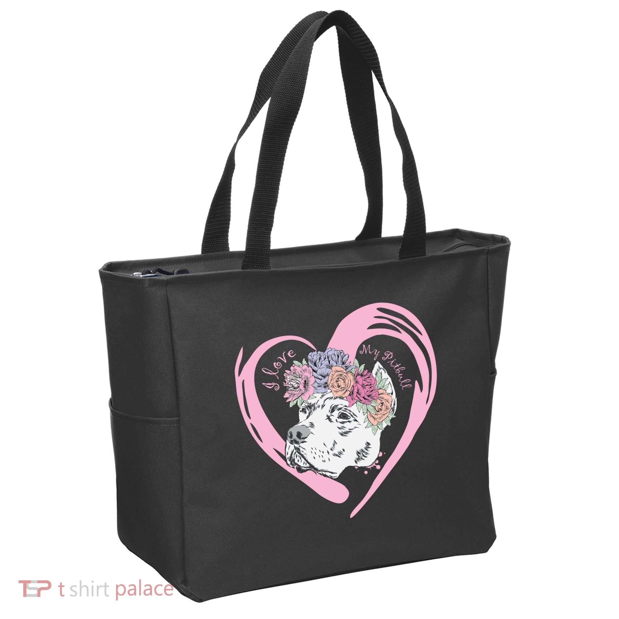 Love My Pitbull Tote Bag
