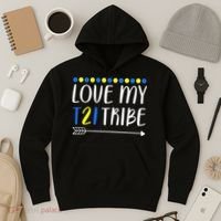 Love My T21 Tribe Down Syndrome Arrow Hoodie thumb 3