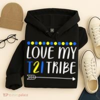 Love My T21 Tribe Down Syndrome Arrow Hoodie thumb 4