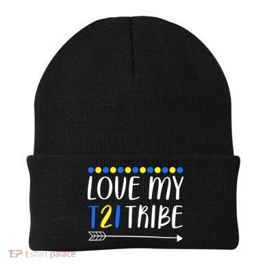 Love My T21 Tribe Down Syndrome Arrow Beanie