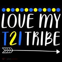 Love My T21 Tribe Down Syndrome Arrow Women's Hoodie thumb 2